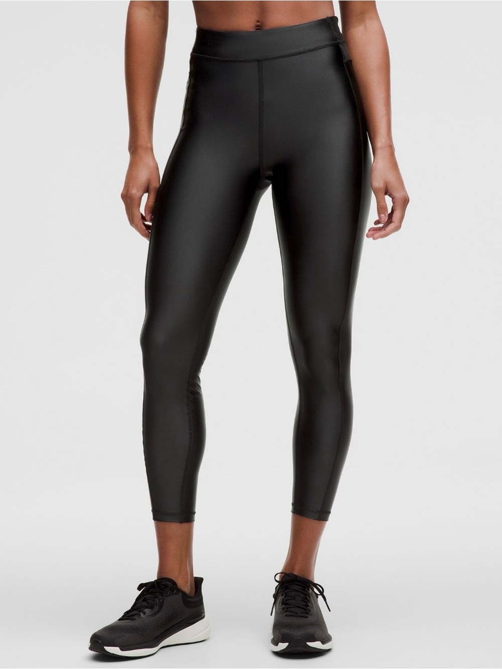 Lululemon High-Rise Black Satin Leggings